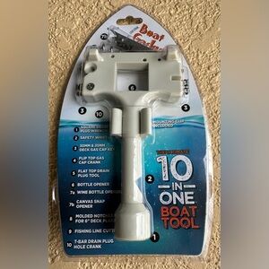 The Original Boat Gadget 10-in-1 Boat Tool Silver BG-002 Brand New Sealed